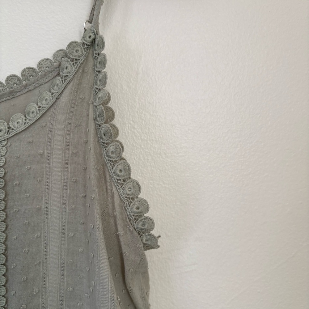 Altar'd State Green Tiered Dress Size Large - Picture 5 of 11
